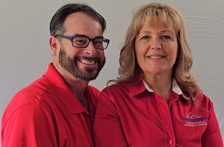 Jeff and Angela Heitzenrater, owners of Triple Peaks Roofing